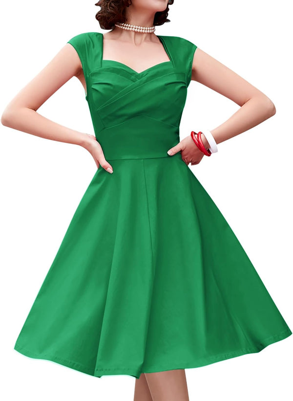 Vintage Swing Dress - 1950s Rockabilly Pin-Up Style
