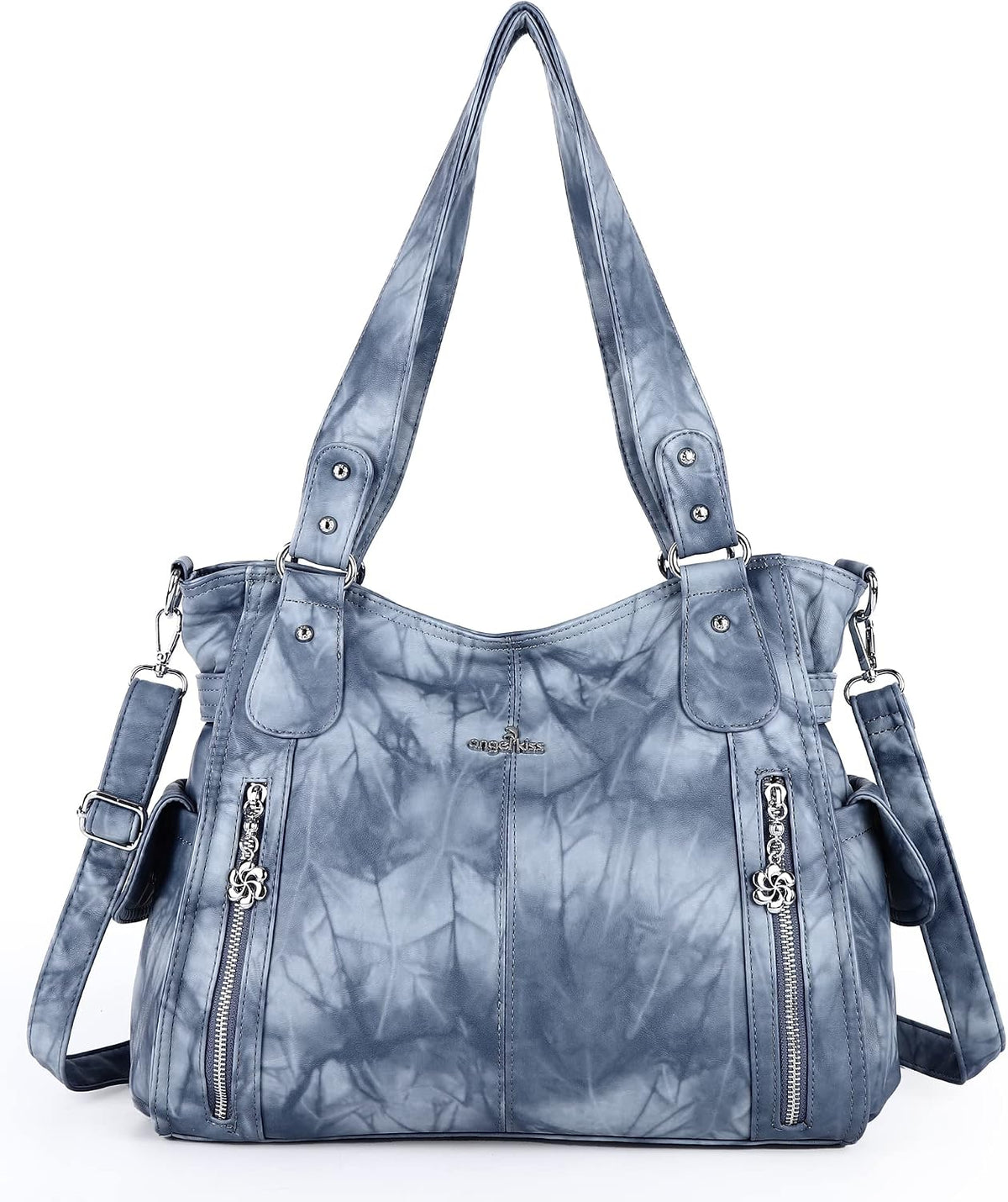 Top-Handle PU Hobo Tote — Roomy Casual Shoulder Satchel