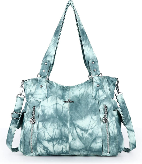 Top-Handle PU Hobo Tote — Roomy Casual Shoulder Satchel