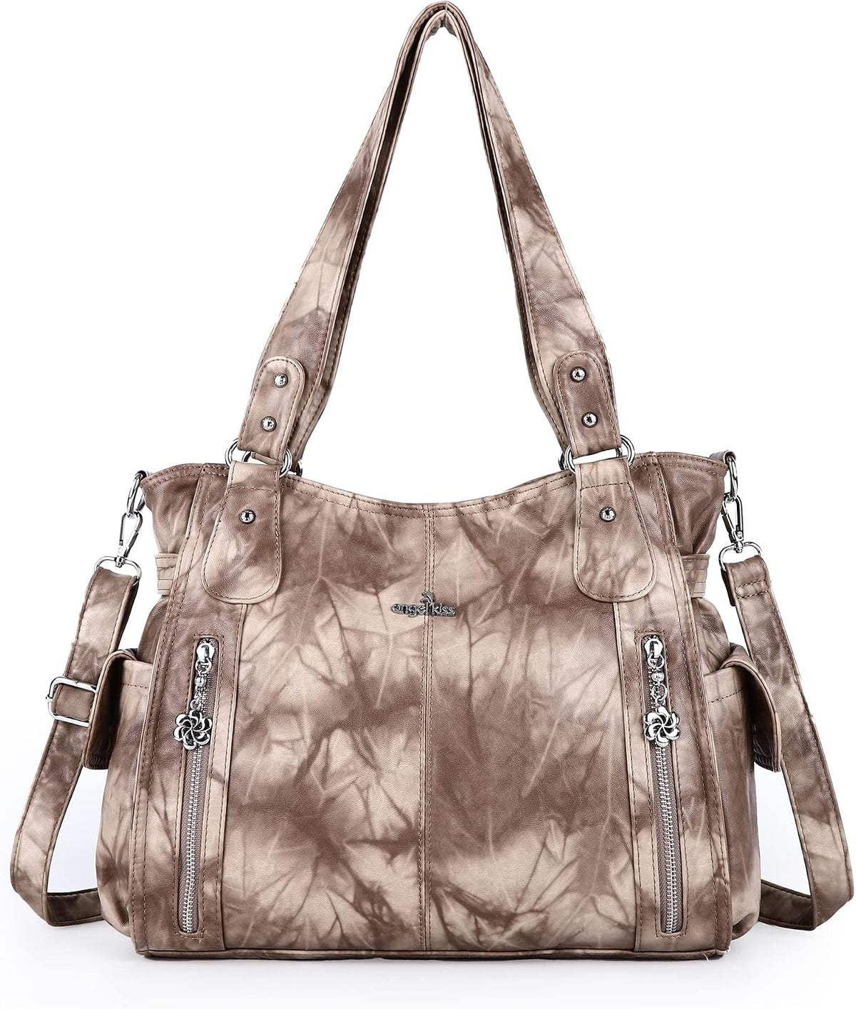 Top-Handle PU Hobo Tote — Roomy Casual Shoulder Satchel