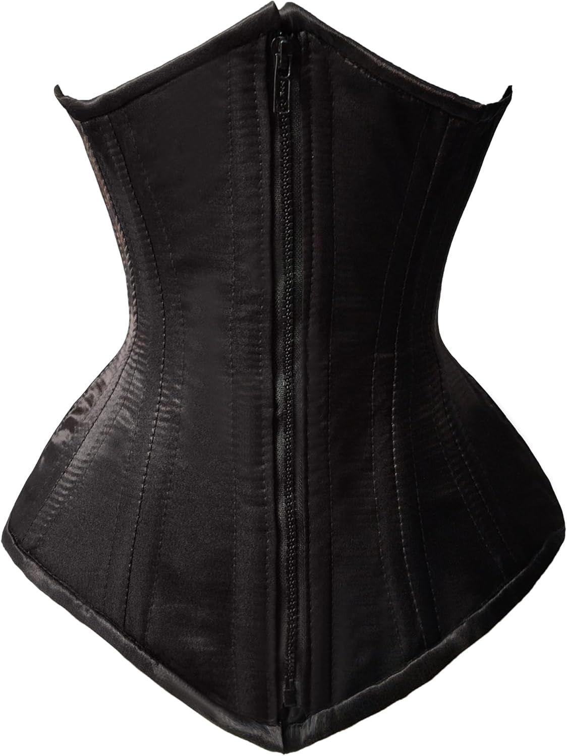 Double Steel Boned Brocade Faux Leather Underbust Corset