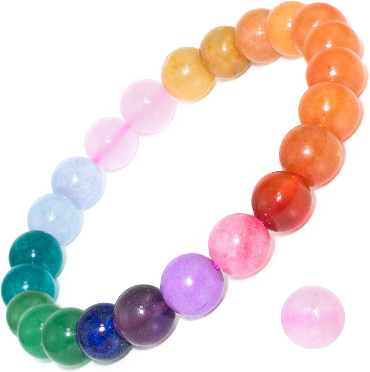 Natural Gemstone Stretch Elastic Bracelet