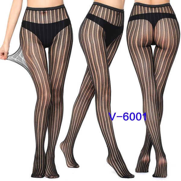 Gothic Spider Web Jacquard Fishnet Tights