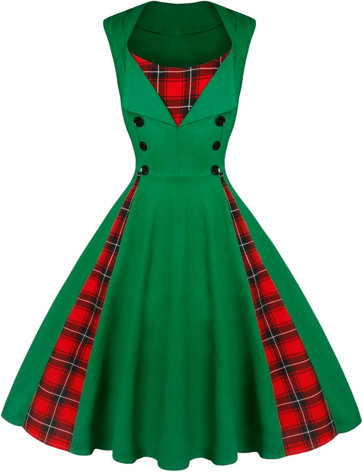 Polka Dot Style Cocktail Party Swing Dress