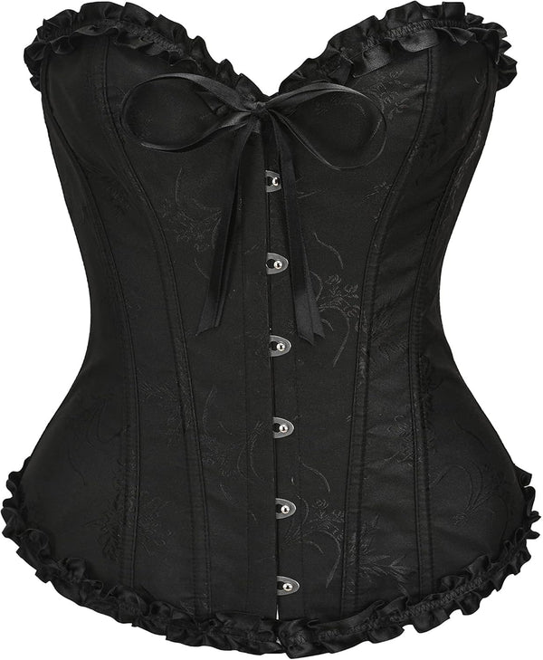 Lace Push-Up Bustier Shapewear Bodysuit