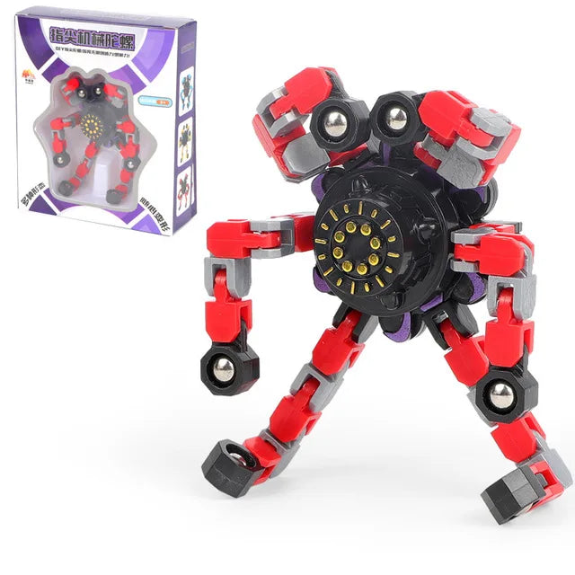 Chain Link Transforming Fidget Spinner Gyro