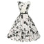 Summer Vestidos Dress Clothing Floral Robe Swing Casual Rockabilly Dresses