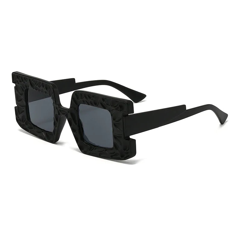 Square Concave Y2K Steampunk Sunglasses – UV400