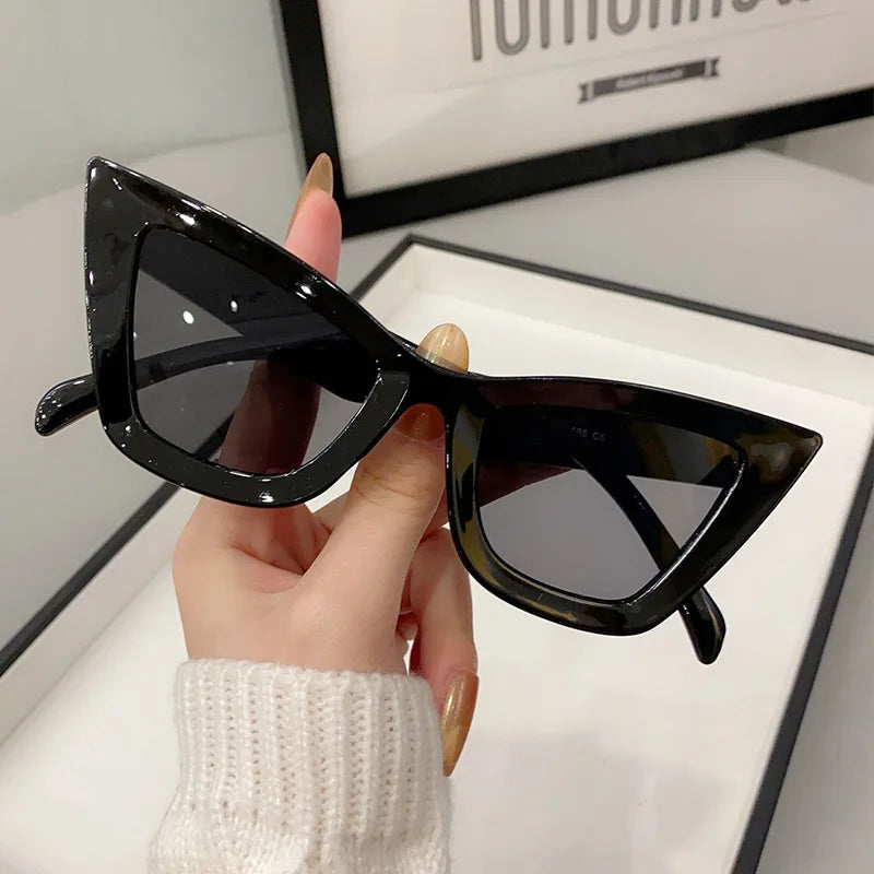 Vintage Square Cat Eye Goggle Sunglasses Main image