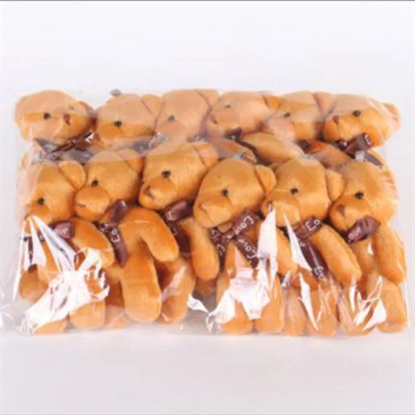 Mini Teddy Bear Keychains - Set of 12 Adorable Plush Bears