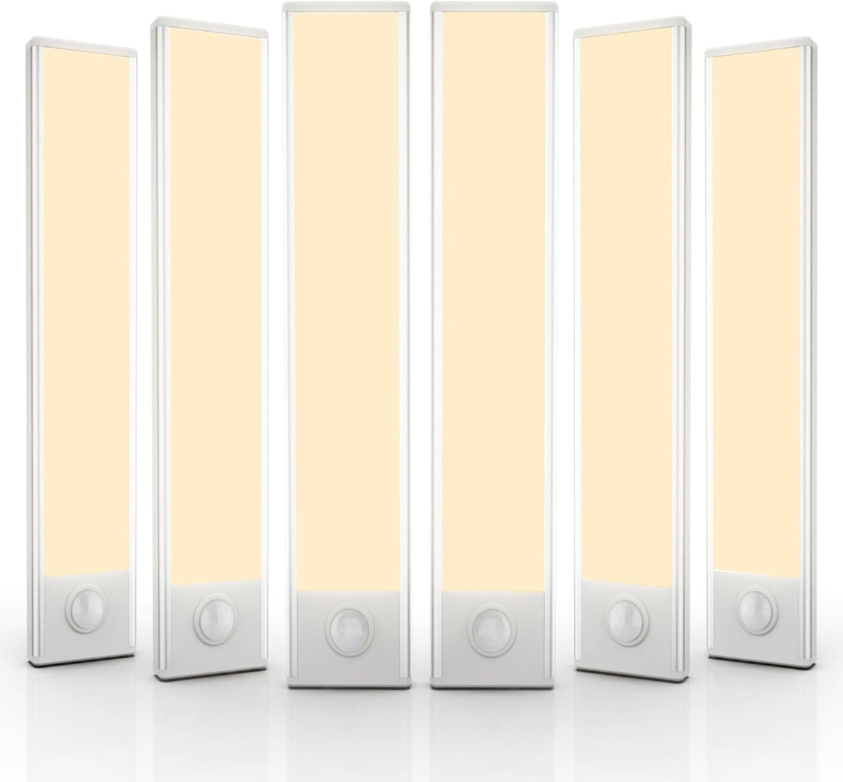 6 Pack Under Cabinet LED Light for Kitchen, Wardrobe, Hallway, Stairs