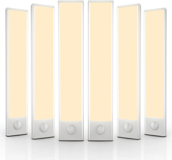 6 Pack Under Cabinet LED Light for Kitchen, Wardrobe, Hallway, Stairs
