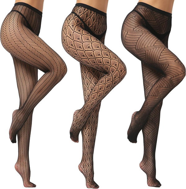 High Waist Fishnet Suspender Stockings