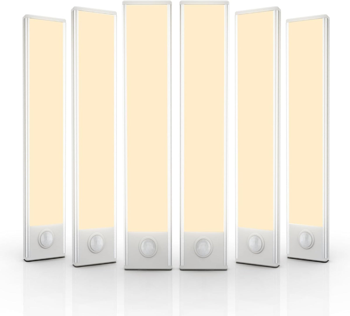6 Pack Under Cabinet LED Light for Kitchen, Wardrobe, Hallway, Stairs