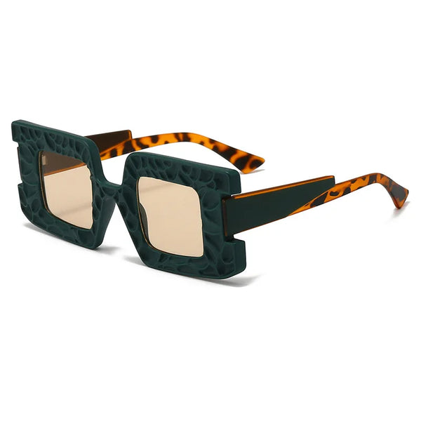 Square Concave Y2K Steampunk Sunglasses – UV400