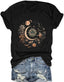 Women Mystical Moon and Sun Shirt Vintage Celestial Moon Top