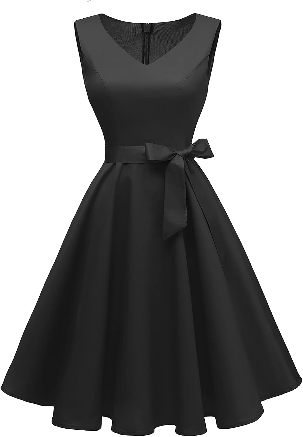 Dressever Women's 50s 60s Vintage Sleeveless Dress | Cocktail Party Dress with Pockets;Anniversary dress;Halloween dress;Christmas dress;Work dress