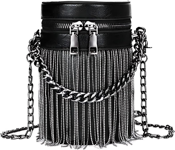Y2K Punk Tassel Fringe Tote
