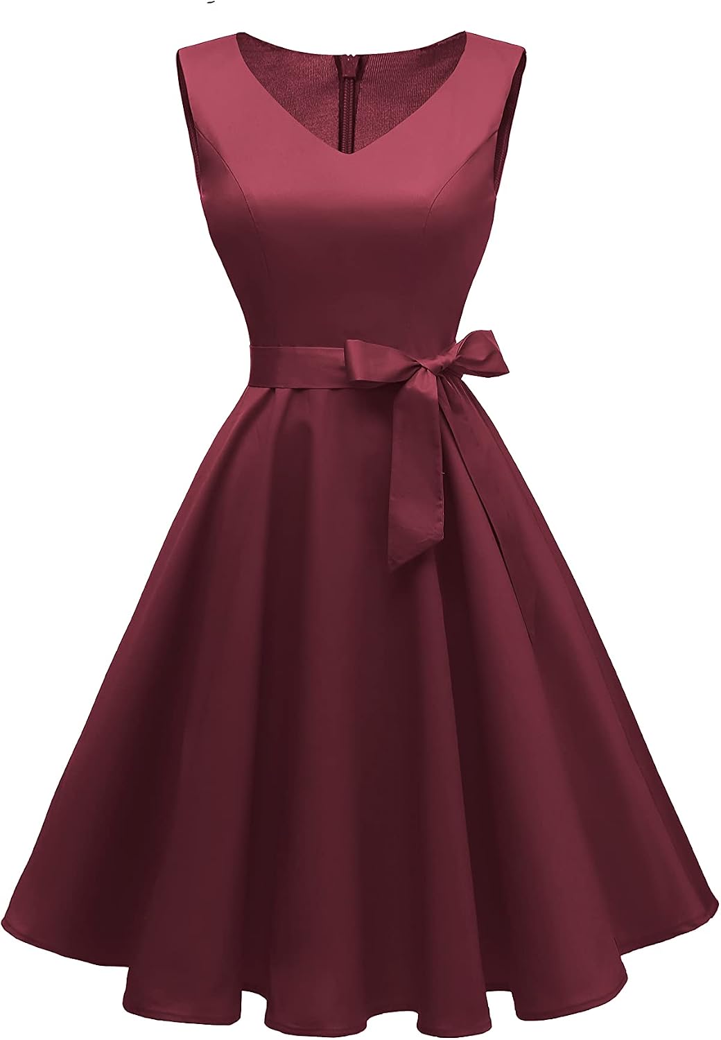 Dressever Women's 50s 60s Vintage Sleeveless Dress | Cocktail Party Dress with Pockets;Anniversary dress;Halloween dress;Christmas dress;Work dress