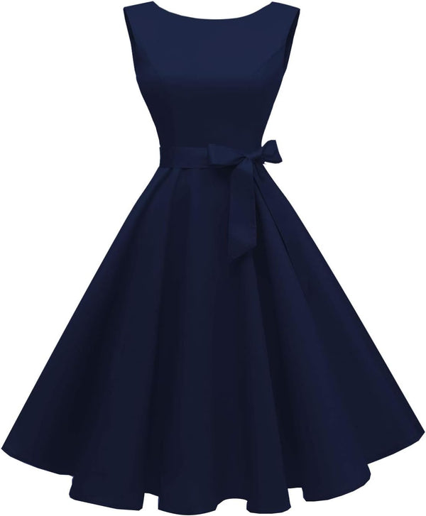 Sleeveless Vintage 1950s Cocktail Dress