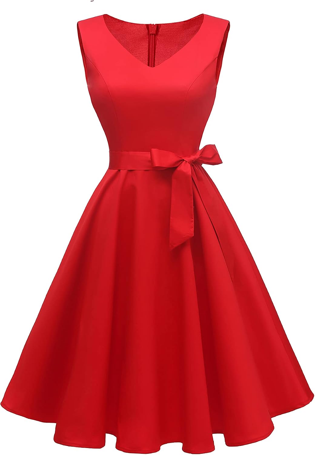 Dressever Women's 50s 60s Vintage Sleeveless Dress | Cocktail Party Dress with Pockets;Anniversary dress;Halloween dress;Christmas dress;Work dress