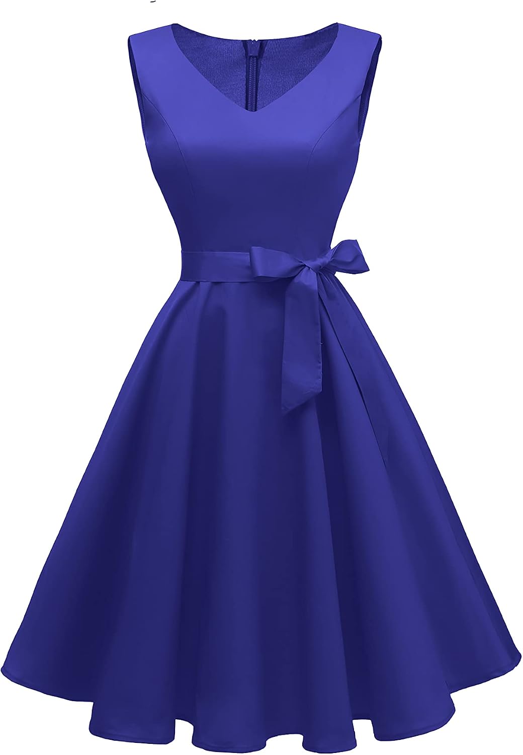 Dressever Women's 50s 60s Vintage Sleeveless Dress | Cocktail Party Dress with Pockets;Anniversary dress;Halloween dress;Christmas dress;Work dress