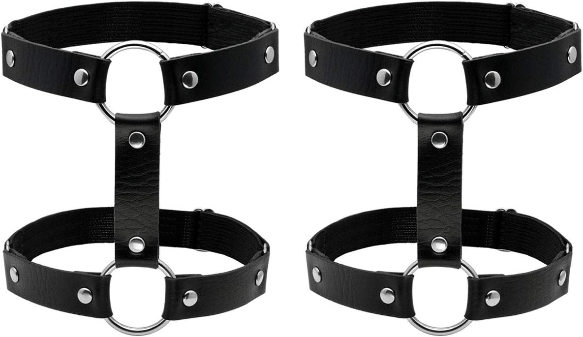 Leather Garter Belt for Women Girl Gothic Punk Harness Black Main image