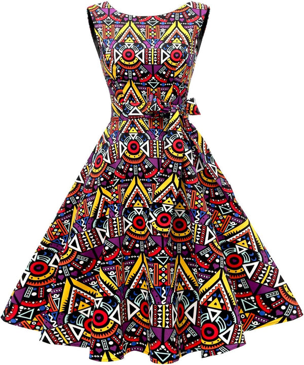 Sleeveless Vintage 1950s Cocktail Dress