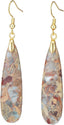 Natural Stone Long Drop Boho Earrings