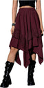 Verdusa Women's Renaissance Flowy Lace Asymmetrical Skirt Whimsical Clothes