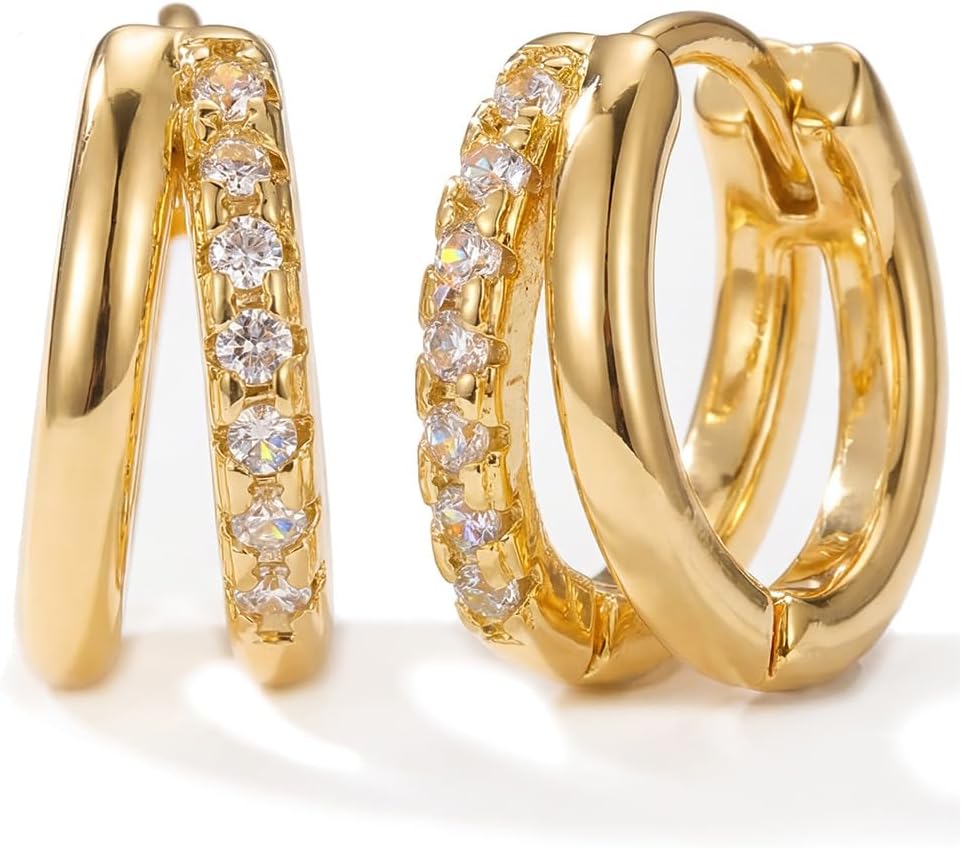Gold Hoop Earrings for Women Huggie Hoop Earrings Jewelry Gifts