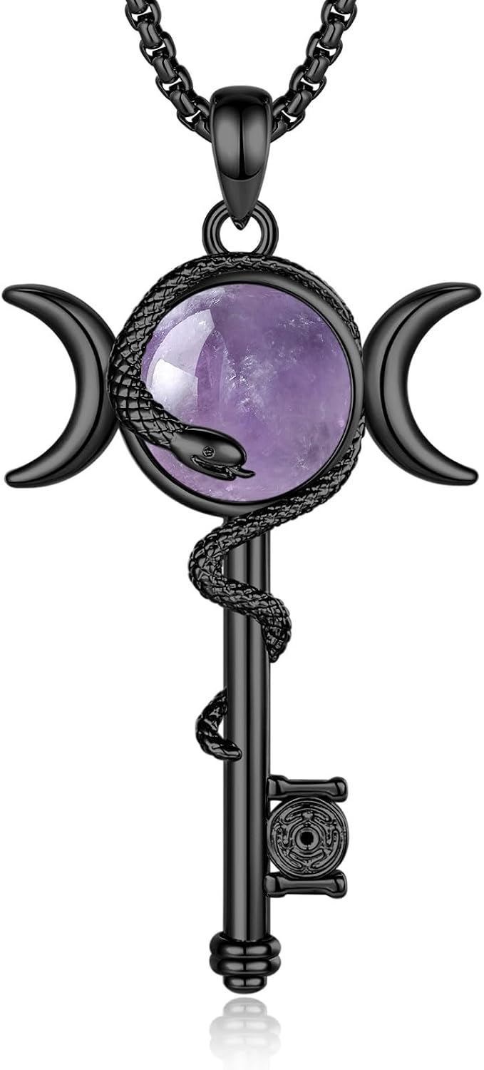 Hecate Key Necklace Witchy Jewelry for Women Witch Protection Sigils Gifts