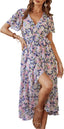 PRETTYGARDEN Women's Summer Floral Boho Maxi Dress