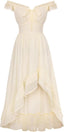Scarlet Darkness Renaissance Corset Dress Off Shoulder Chiffon Sundress