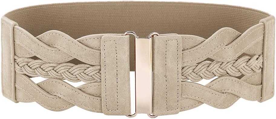 Grace Karin Women's Elastic Wide Belts Vintage Stretchy Belt Retro