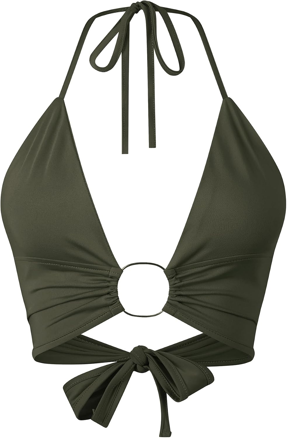 Women Halter Backless Camis Streetwear Club Patchwork Camisole