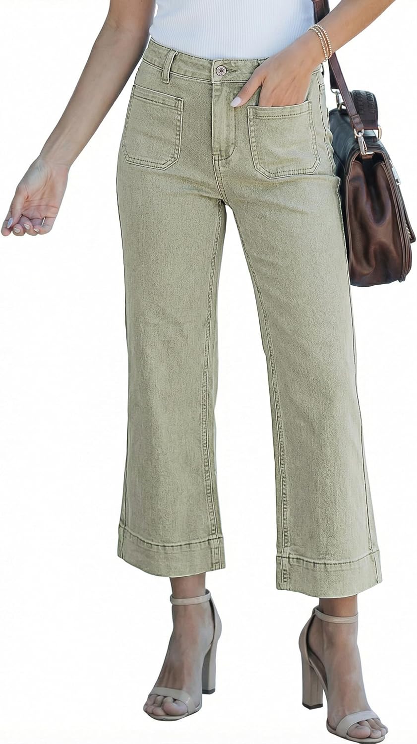 Luvamia Wide Leg Jeans For Women Trendy High Waisted Flare Jeans
