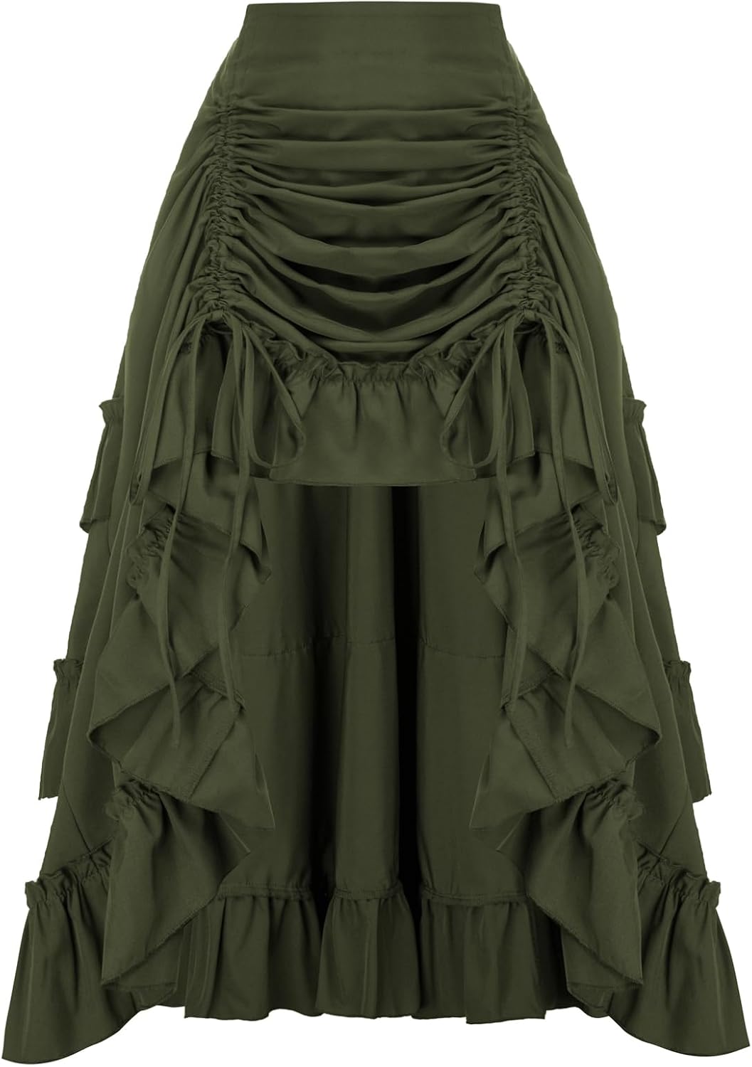 Scarlet Darkness Women Renaissance Pirate Skirt High-Low Whimsical Clothes