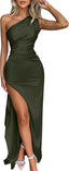 Memoriesea Women's High Split Wedding Guest Party Maxi Dress