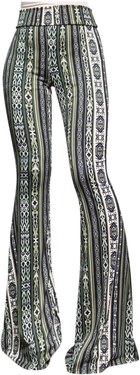 Women's High Waist Wide Leg Long Palazzo Bell Bottom