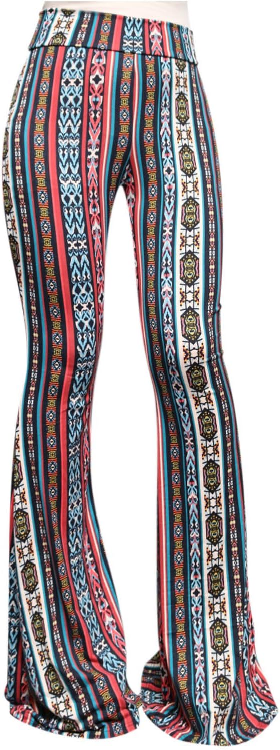 Women's High Waist Wide Leg Long Palazzo Bell Bottom