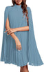 Women's Cloak Sleeve Party Midi Dress