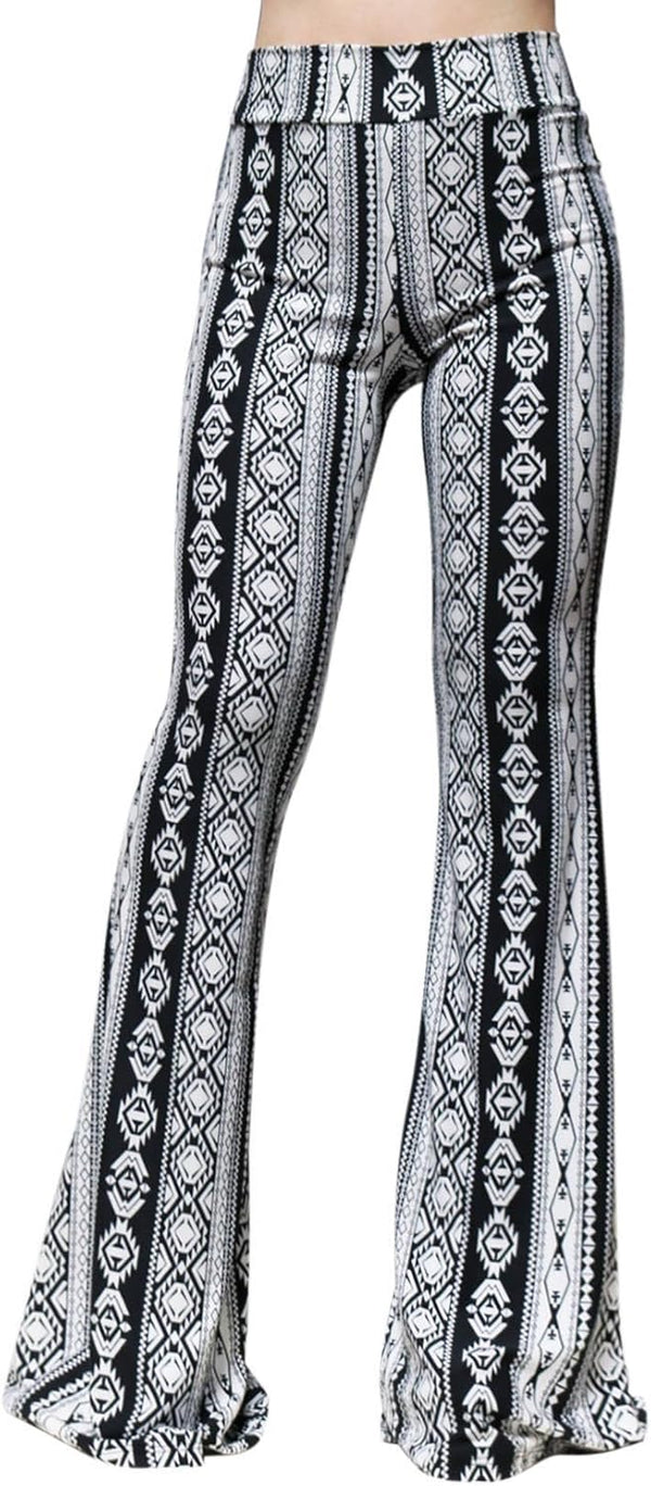 Women's High Waist Wide Leg Long Palazzo Bell Bottom