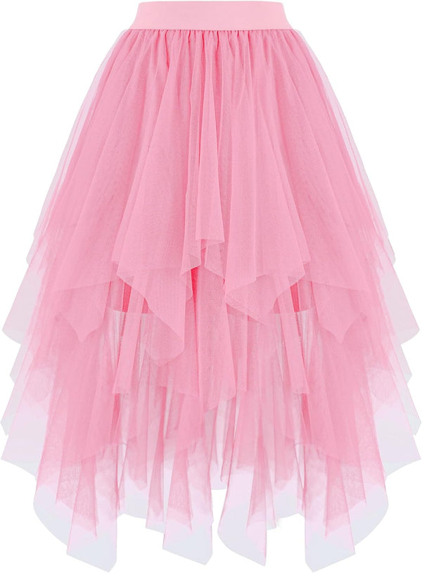 High Low Layered Puffy Fairy Tulle Skirts