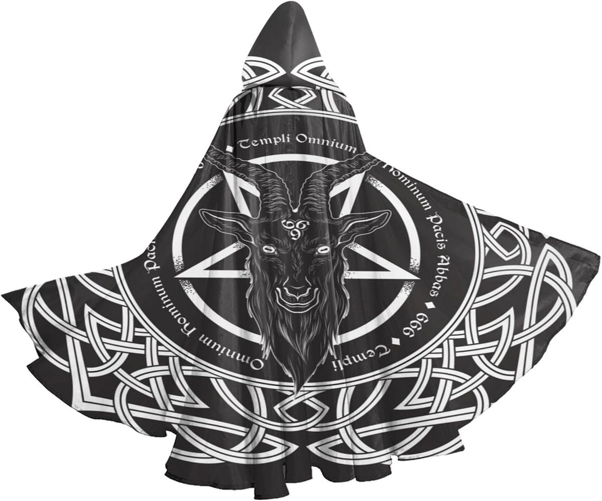 YETTA YANG Halloween Hooded Robe Cloak for Adult Men Women Christmas Hoodies Cape Cosplay Cosplay Costumes