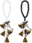 Jetec 2 Pcs Witch Bells for Door Witchy Decor Witchcraft Supply, Novel