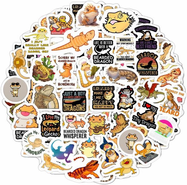 100Pcs Classic Rock Stickers — Rockabilly Guitar & Music Emblems