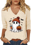 Women's Fall Halloween V Neck Shirt, Hocus Focus Graphic Tee