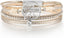 Edoneery Leather Wrap Bracelets for Women, Boho Layered Cuff Bangle