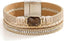 Fesciory Leather Wrap Bracelet for Women, Boho Western Layered Cuff Jewelry